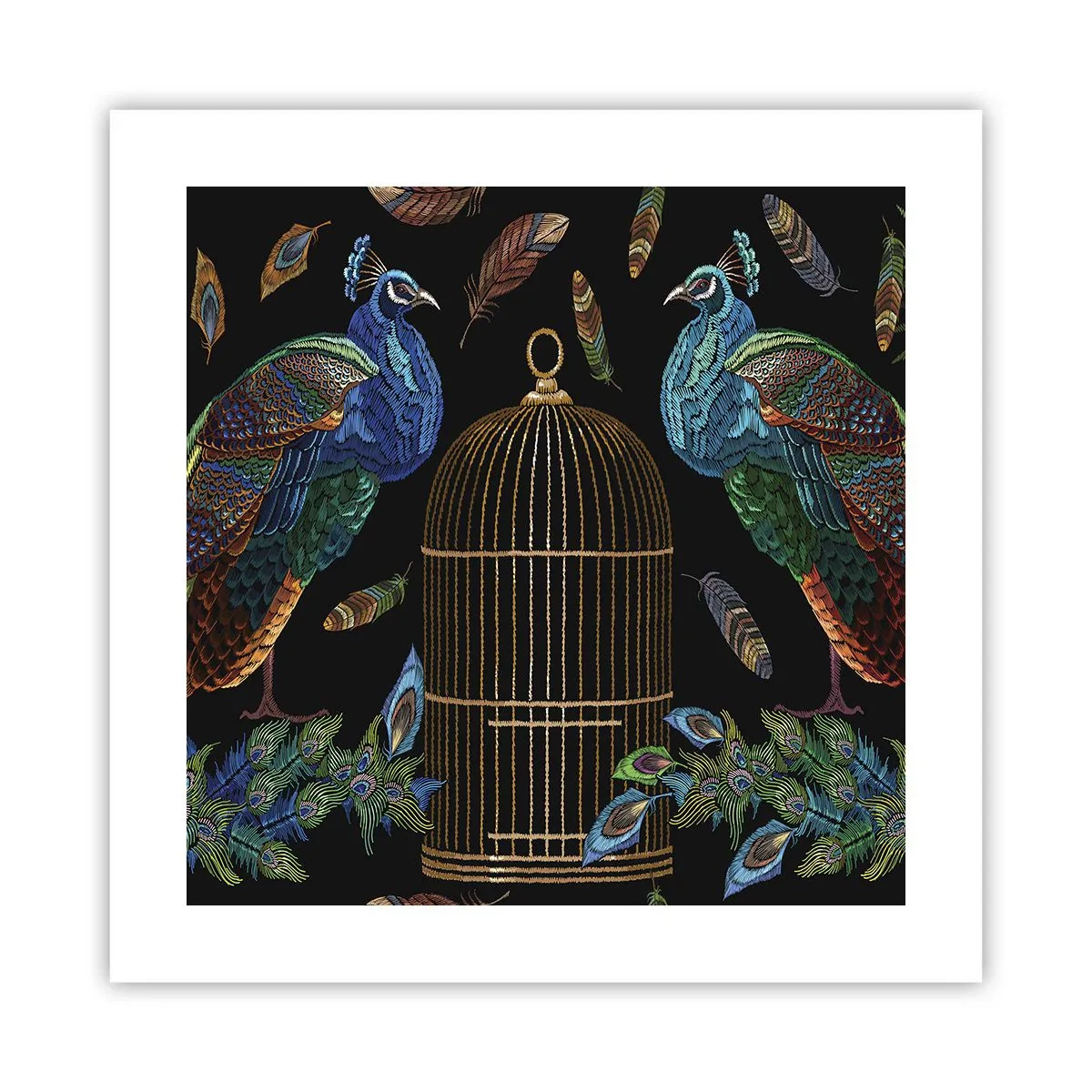 Poster - In koninklijke gewaden - 40x40 cm