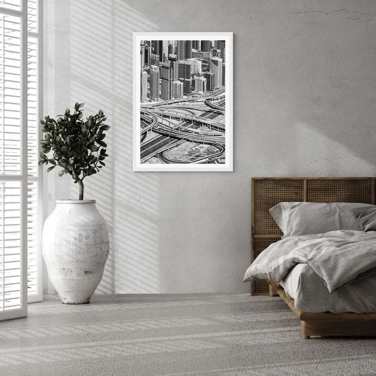 Poster in een witte lijst - Dubai - de onmogelijke stad - 30x40 cm