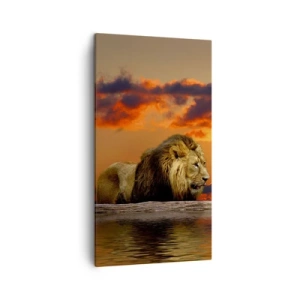 Schilderen op canvas - Koning van de natuur - 45x80 cm