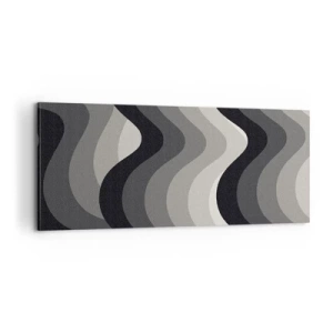 Schilderen op canvas - Golf na golf - 100x40 cm