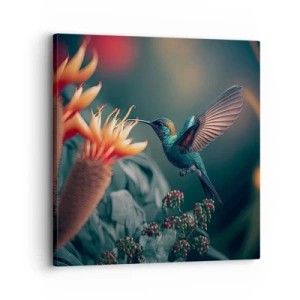 Schilderen op canvas - een werkelijk kleurrijk leven - 30x30 cm