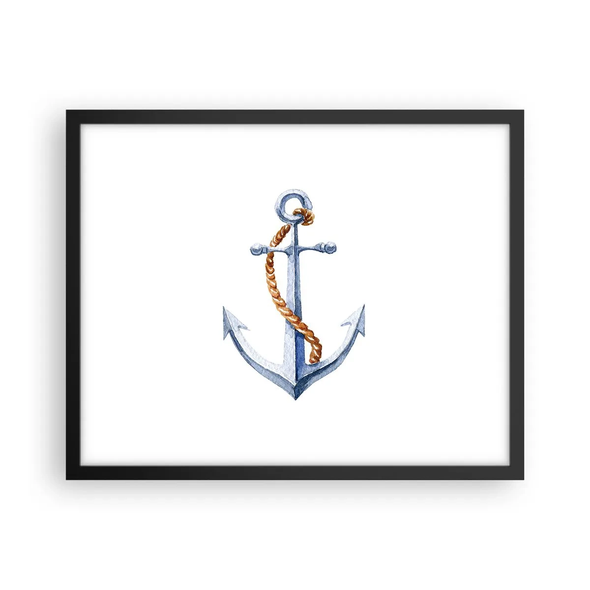 Poster in een zwarte lijst - Ahoi avontuur! - 50x40 cm