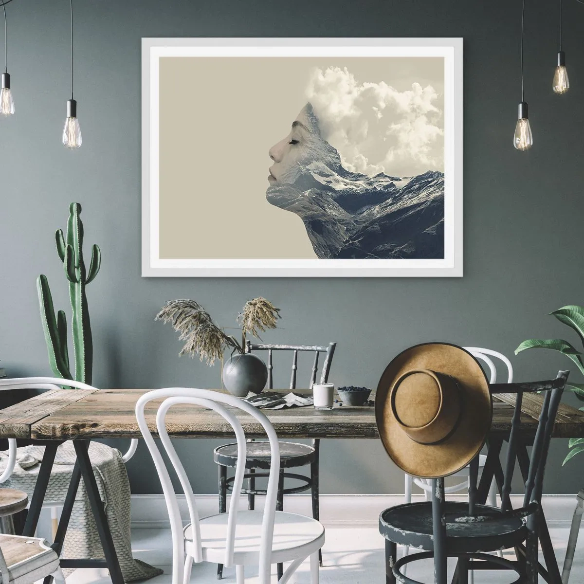 Poster in een witte lijst - De schoonheid van de elementen - 40x30 cm