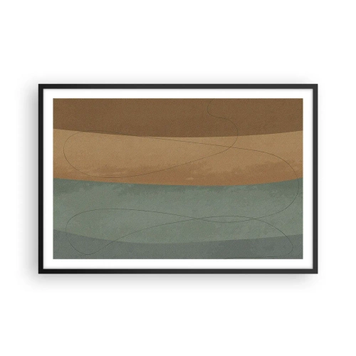 Poster in een zwarte lijst - Horizontale compositie - 91x61 cm