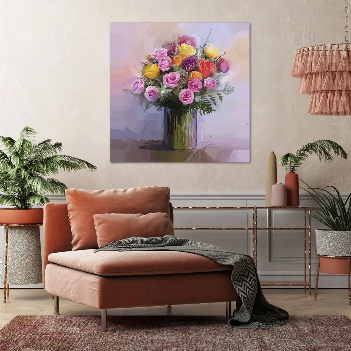 Schilderen op canvas - Ingehouden schoonheid - 60x60 cm