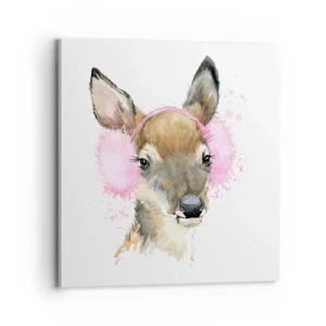 Schilderen op canvas - En de vorst is niet langer verschrikkelijk - 70x70 cm