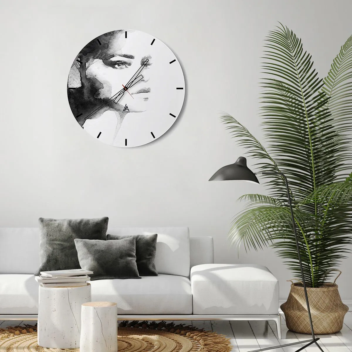 Wandklok - Klok - Gemaakt van mysterie en mist - 40x40 cm