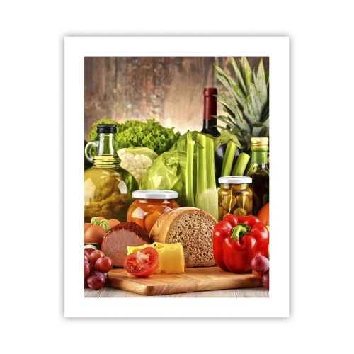 Poster - Gerookt, gebakken en gemarineerd - 40x50 cm