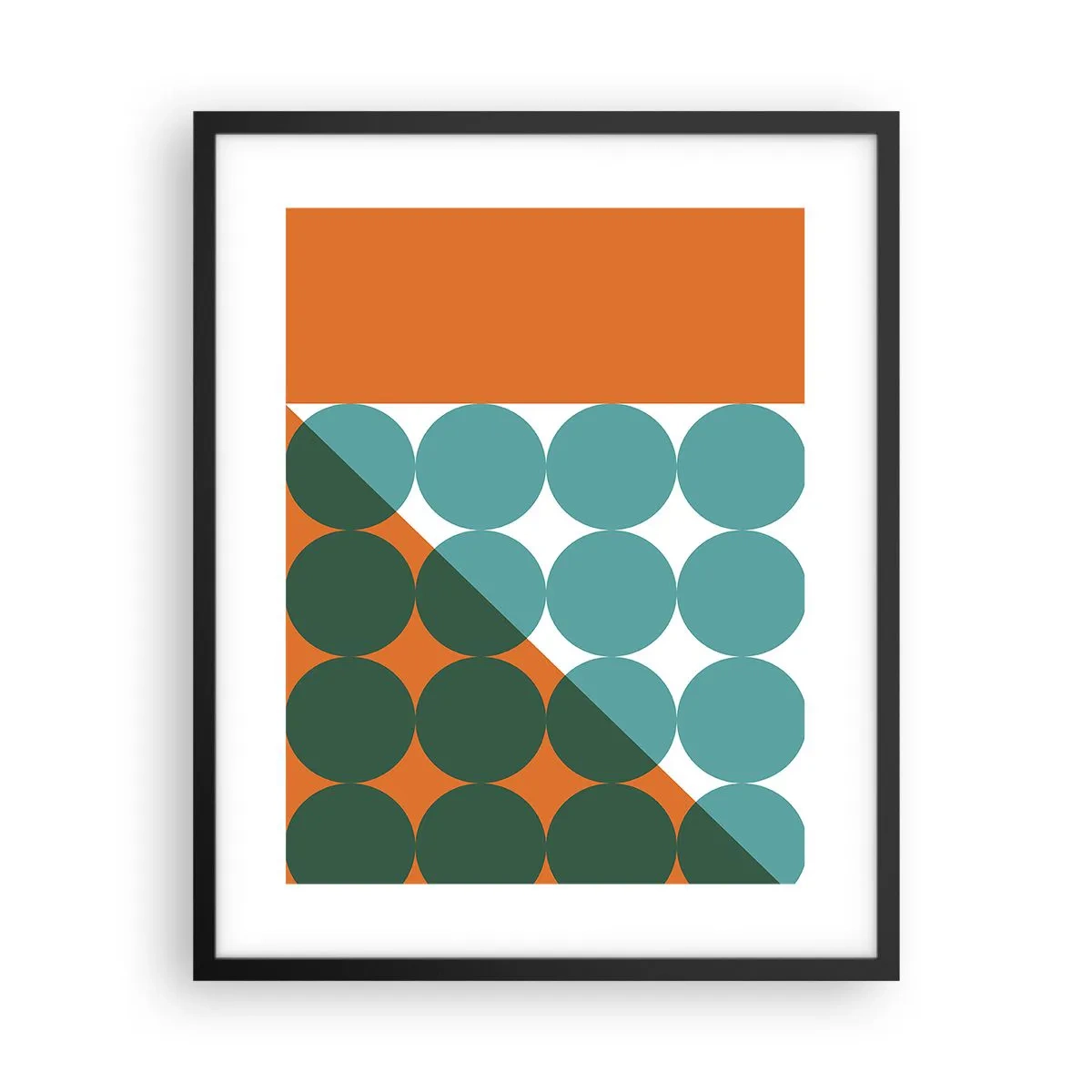 Poster in een zwarte lijst - Omhoog en diagonaal - 40x50 cm