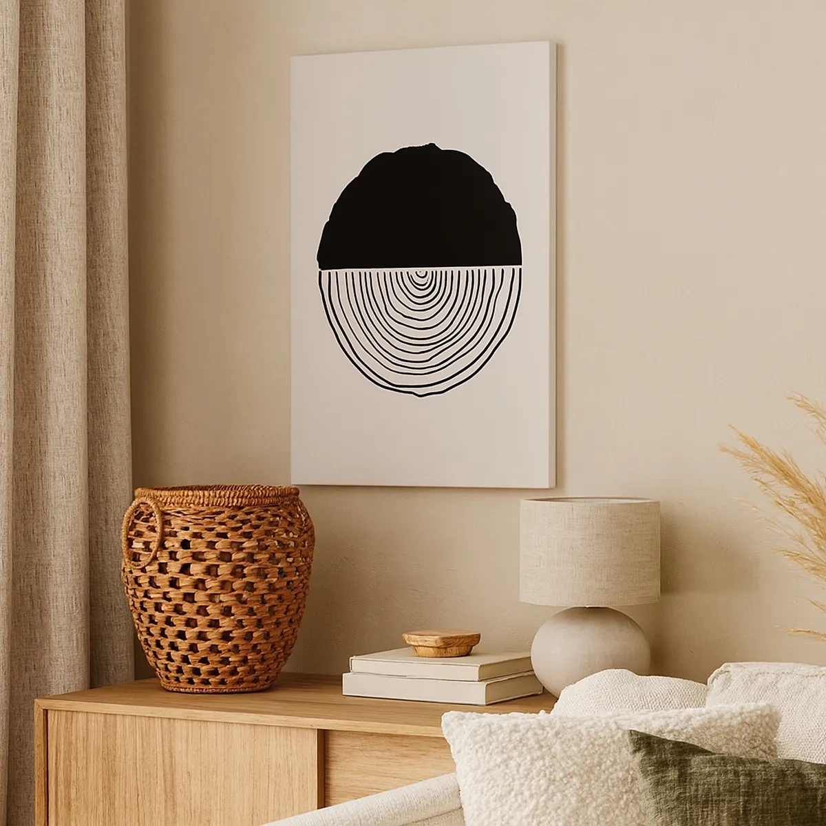 Schilderen op canvas - Half om half - 50x70 cm