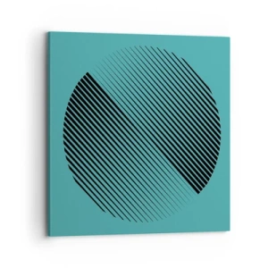 Schilderen op canvas - Cirkel – een geometrische variatie - 70x70 cm