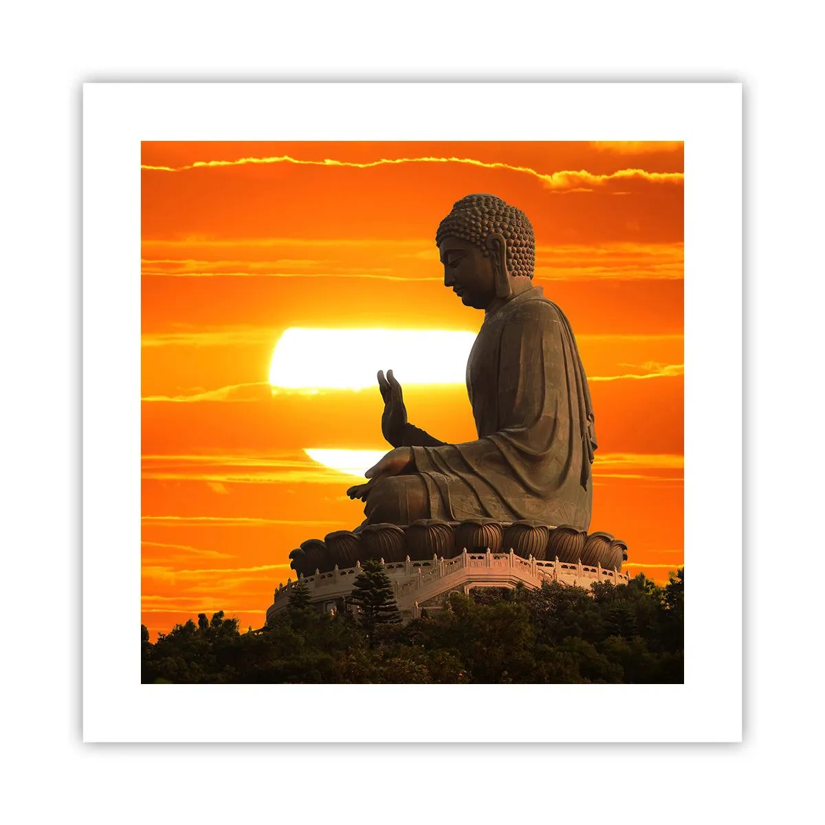 Poster - Geen angst voor de wereld - 40x40 cm