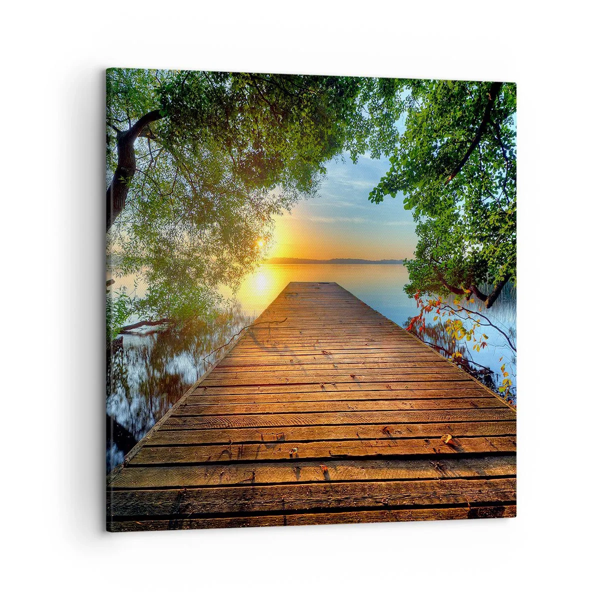 Schilderen op canvas - Neem de tijd, ga zitten - 50x50 cm