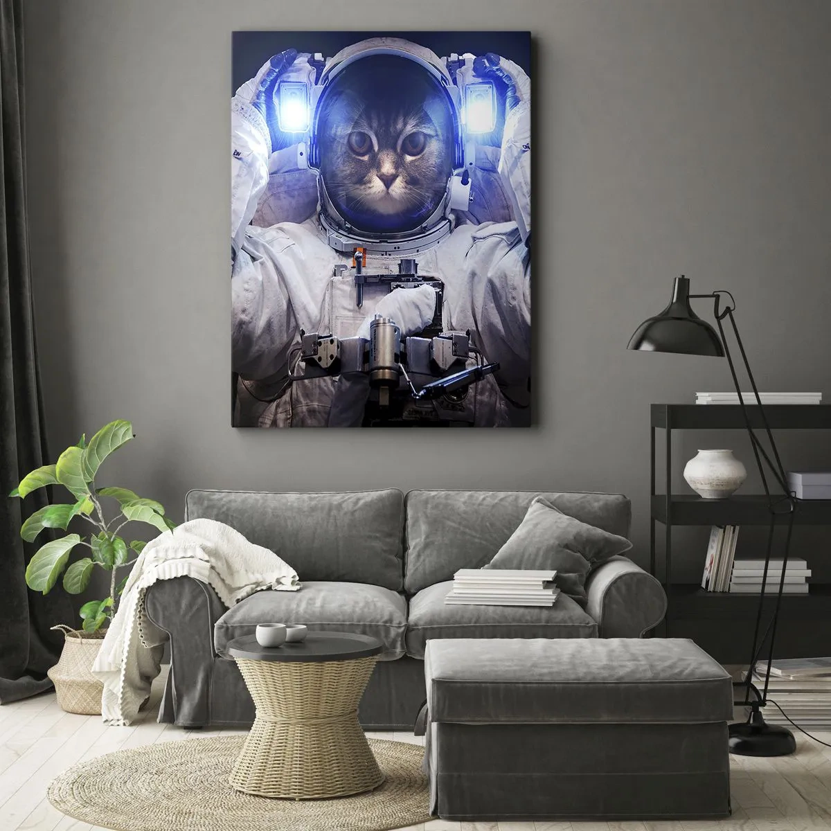Schilderen op canvas - Houston, je hebt een probleem - 50x70 cm
