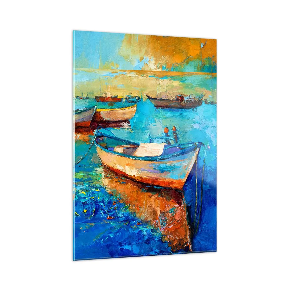 Schilderen op glas - In de zuidelijke baai - 50x70 cm