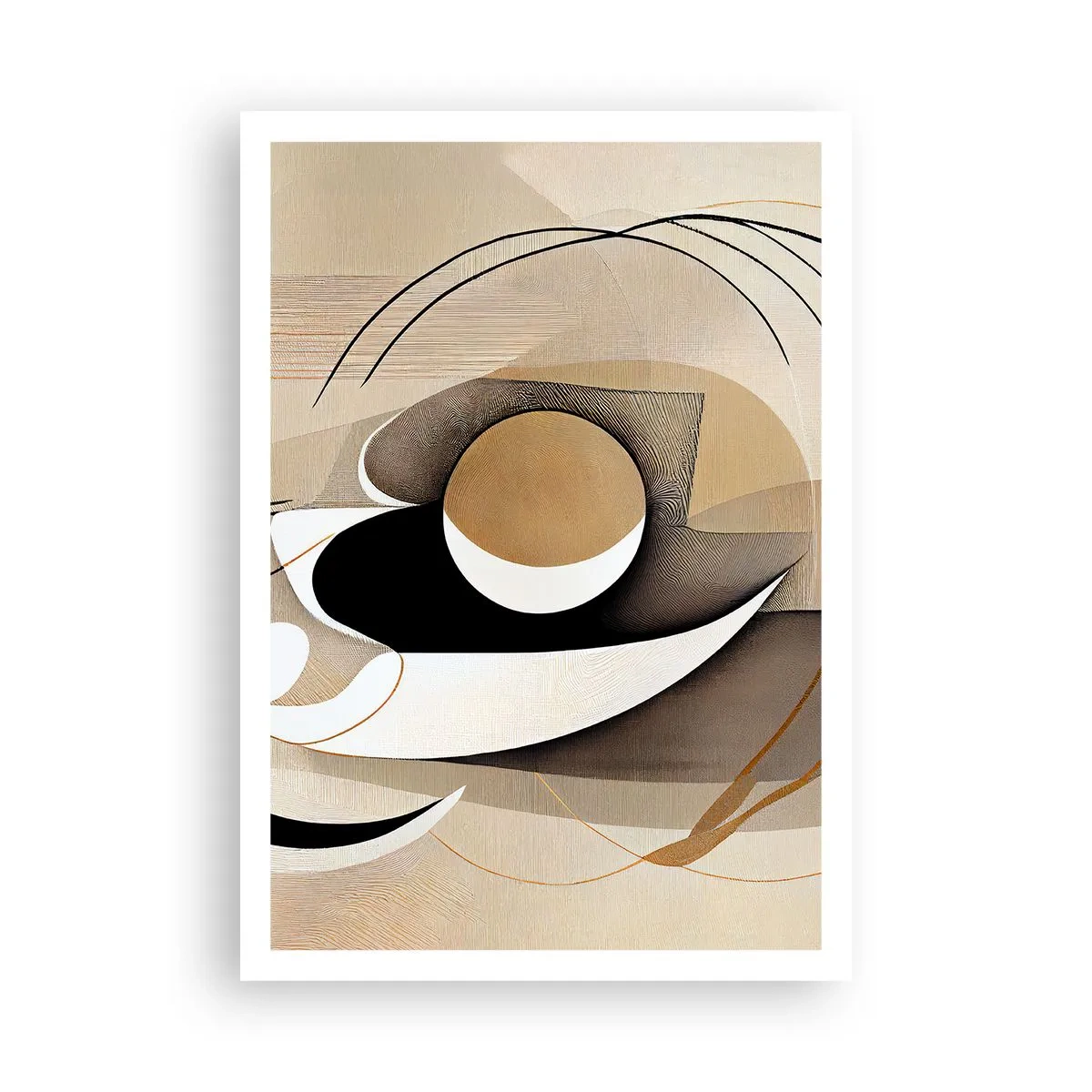 Poster - Compositie: de essentie van de dingen - 70x100 cm