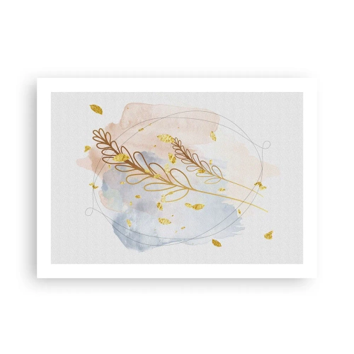 Poster - Gouden explosie - 70x50 cm