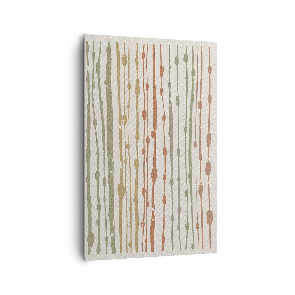 Schilderen op canvas - Muzieknotatie van kleuren - 80x120 cm