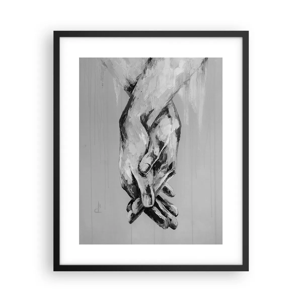 Poster in een zwarte lijst - Begin… - 40x50 cm