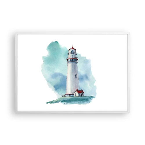 Poster in een witte lijst - Blue's zachtaardige zus - 100x70 cm