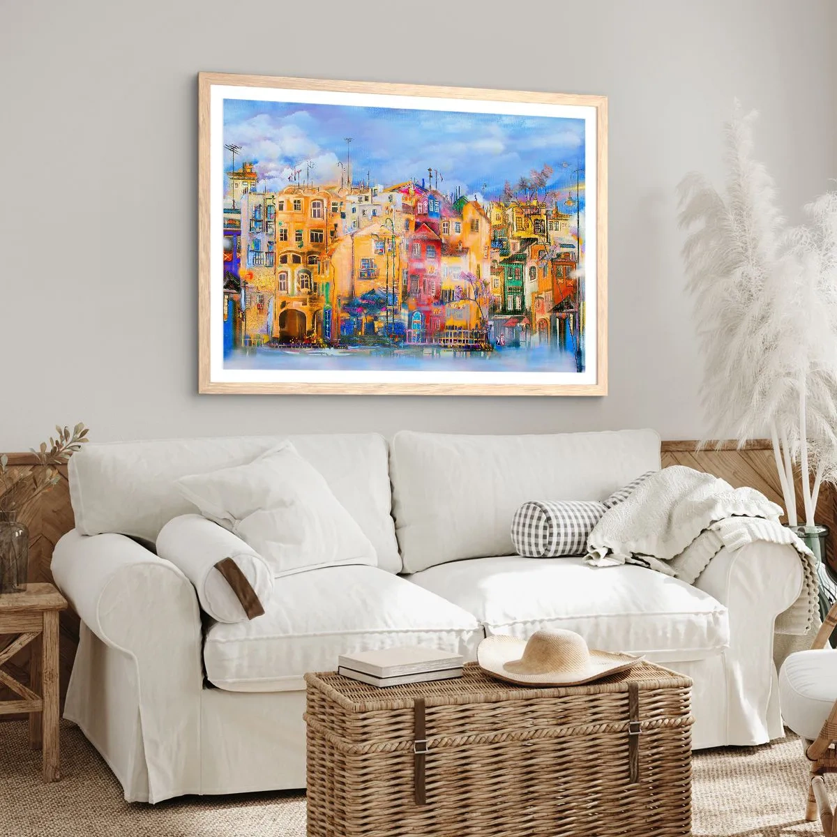 Een poster in een licht eiken lijst - Wij zijn samen - 91x61 cm