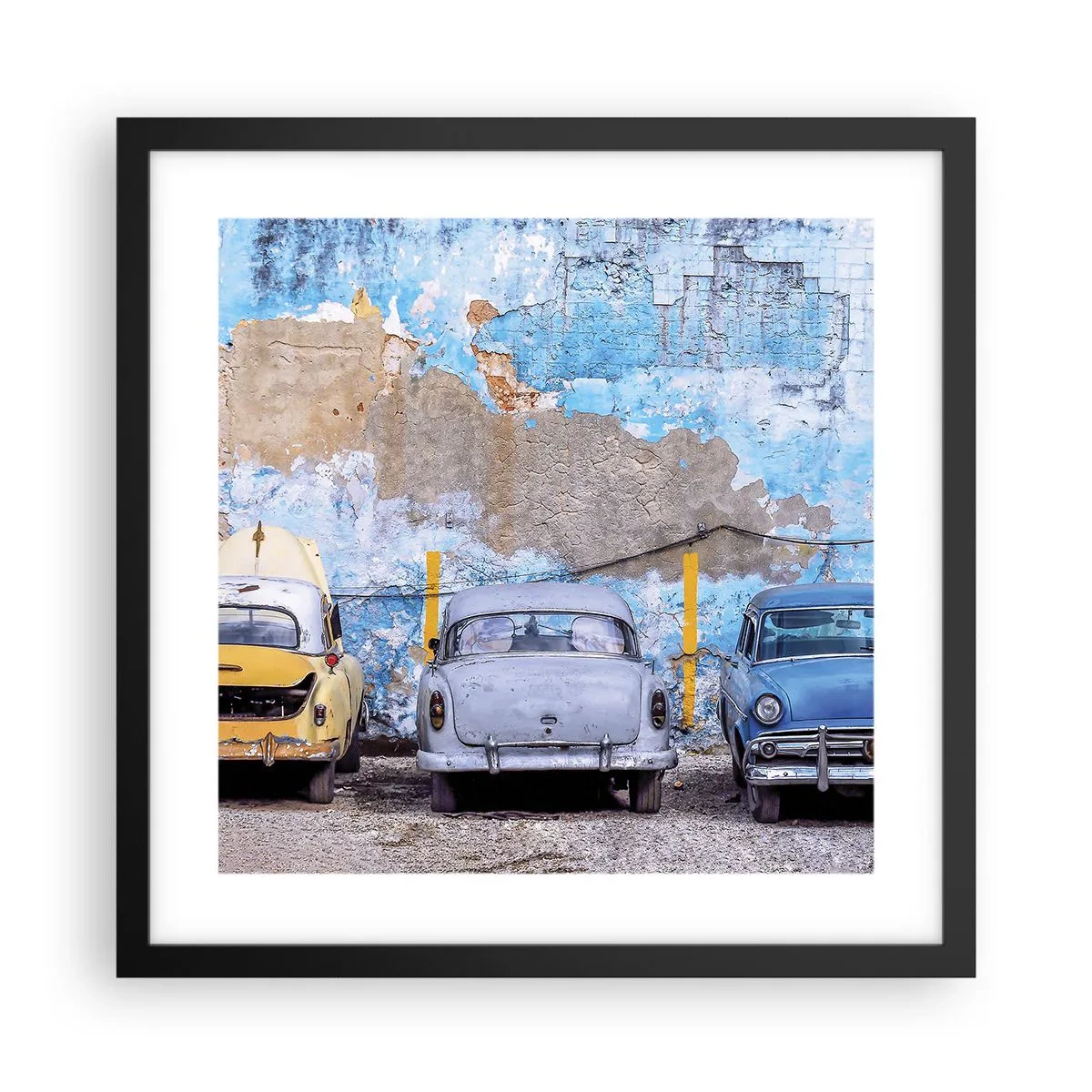 Poster in een zwarte lijst - Veteranenbijeenkomst - 40x40 cm