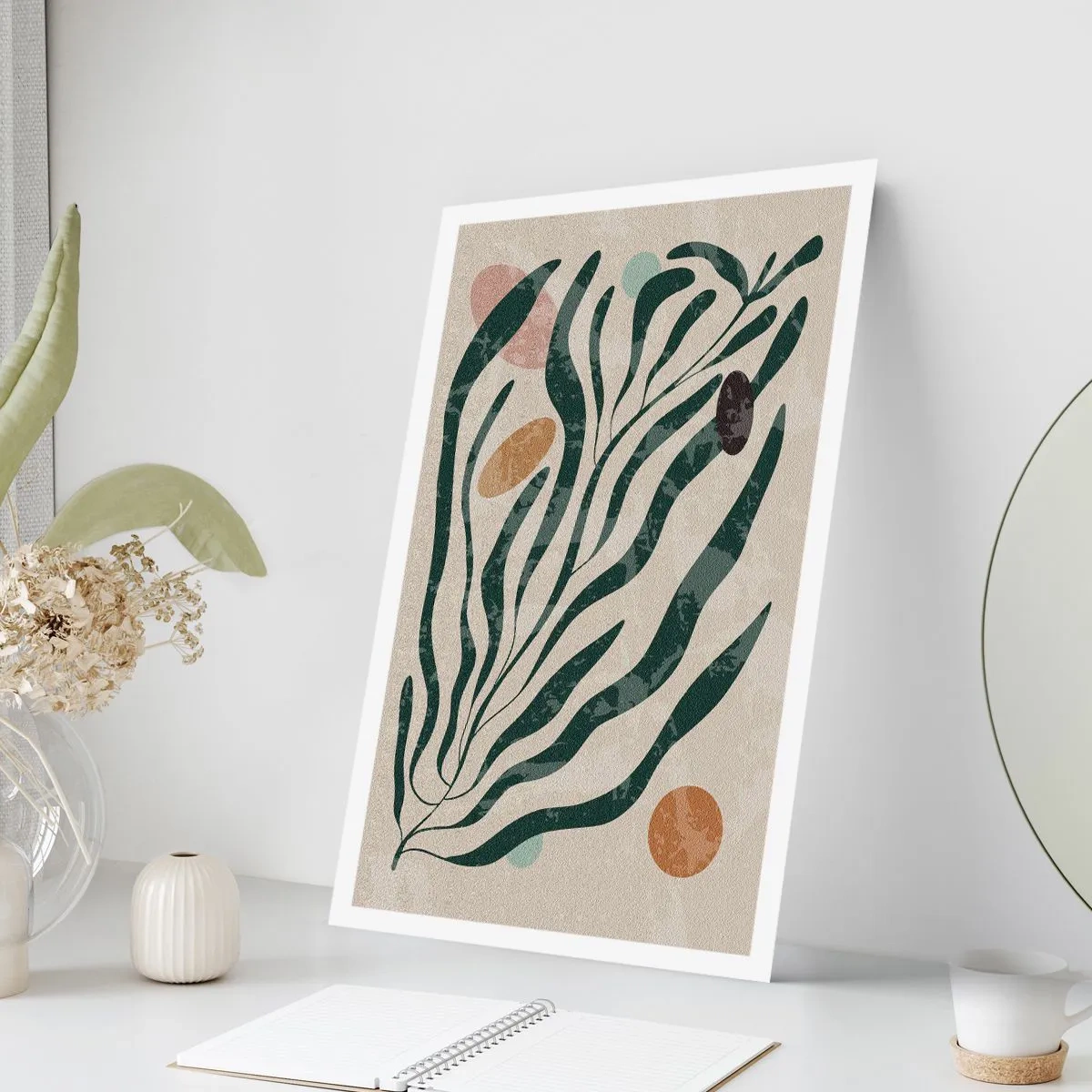 Poster - Tussen het groen - 70x100 cm