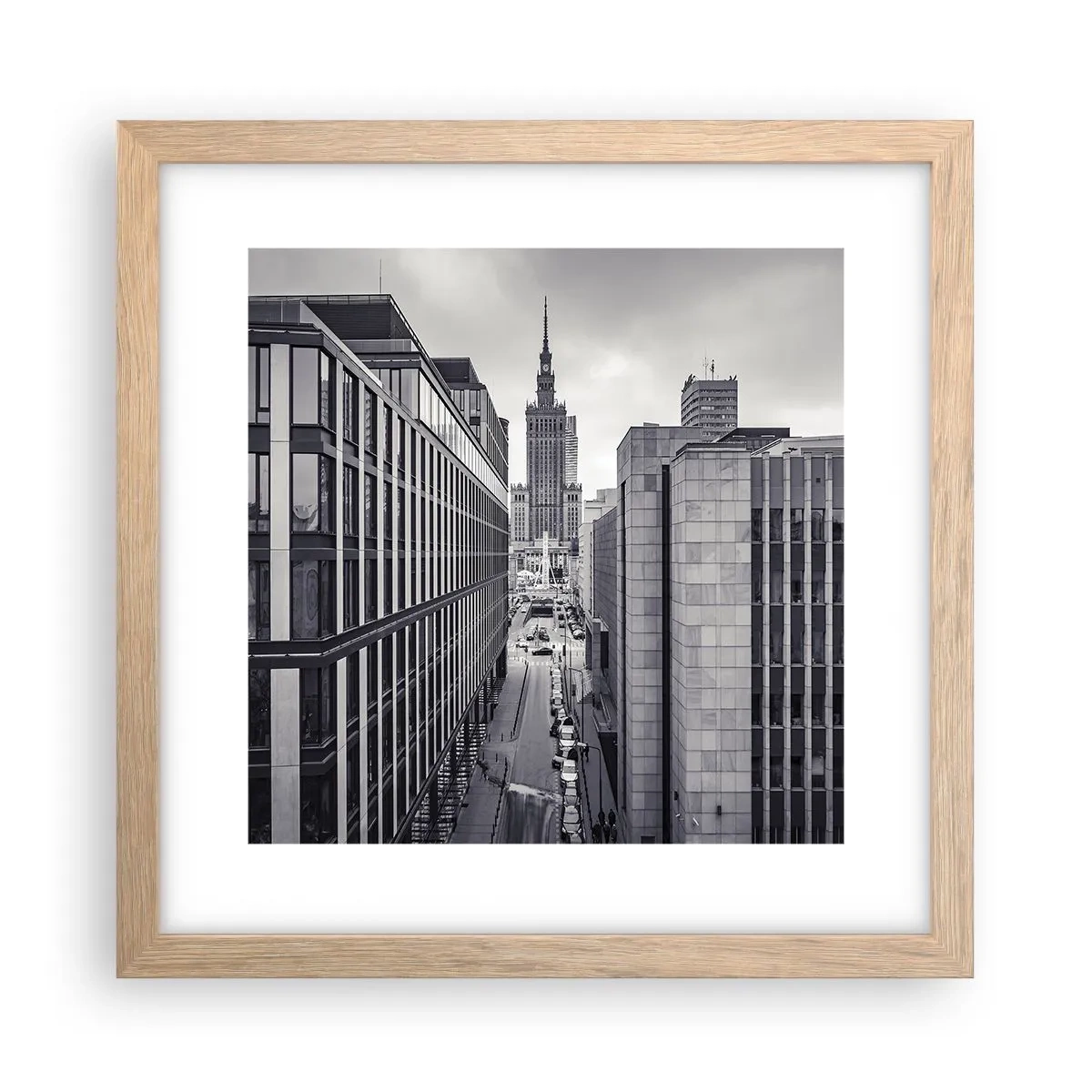 Een poster in een licht eiken lijst - Warschau vallei - 30x30 cm