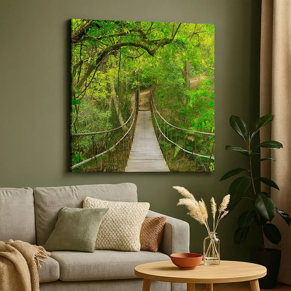 Schilderen op canvas - Want er staat een klimplant in de tuin - 30x30 cm