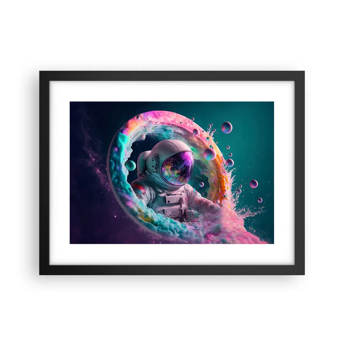 Poster in een zwarte lijst - Sterrenpoort - 40x30 cm