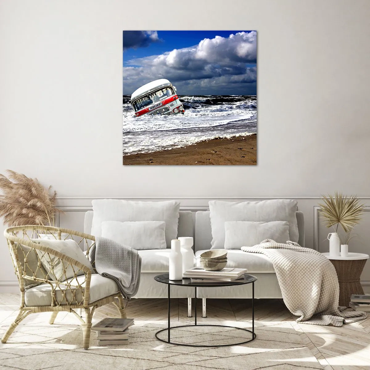 Schilderen op glas - En je bent verrast? - 40x40 cm