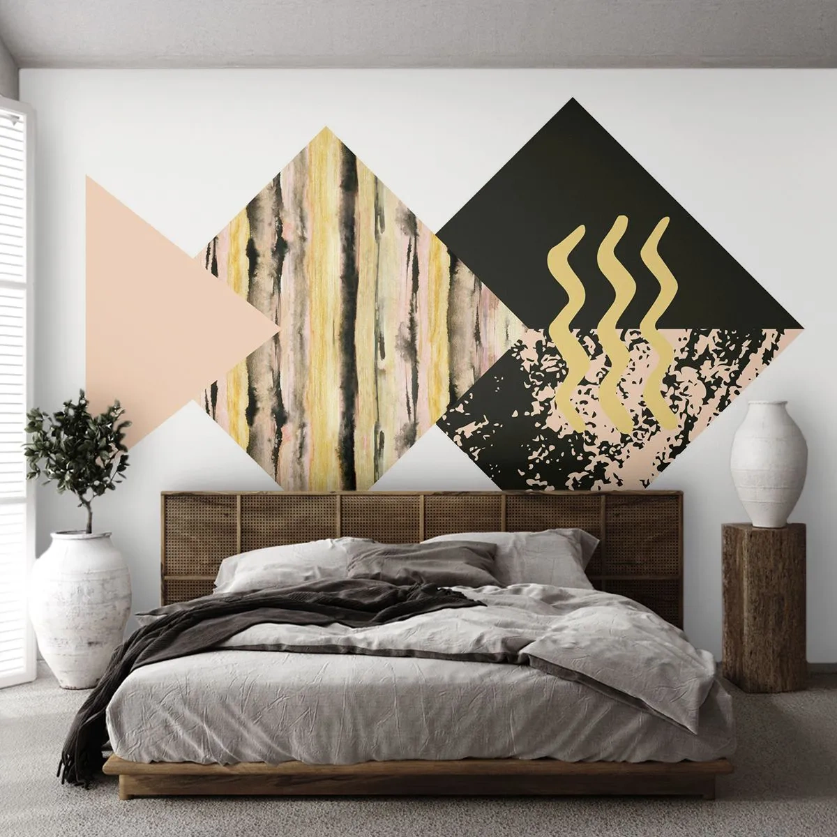 Zelfklevend Fotobehang Deluxe Sticker - Er is niet zo eenvoudig - Abstractie, Deel, Moderne kunst - 400x280 cm