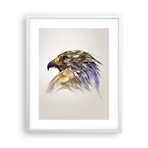 Poster in een witte lijst - Portret van een krijger - 40x50 cm