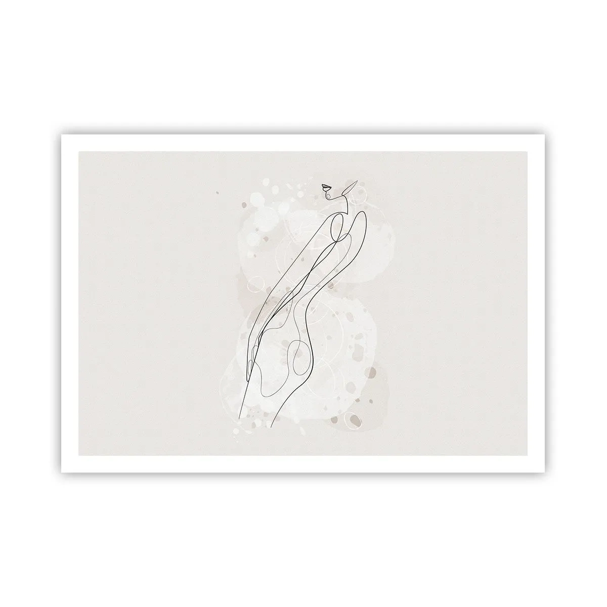 Poster - De blik dwaalt af - 100x70 cm