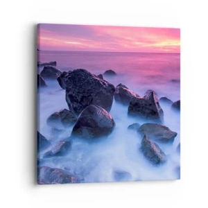 Schilderen op canvas - Geboorte in licht en mist - 40x40 cm