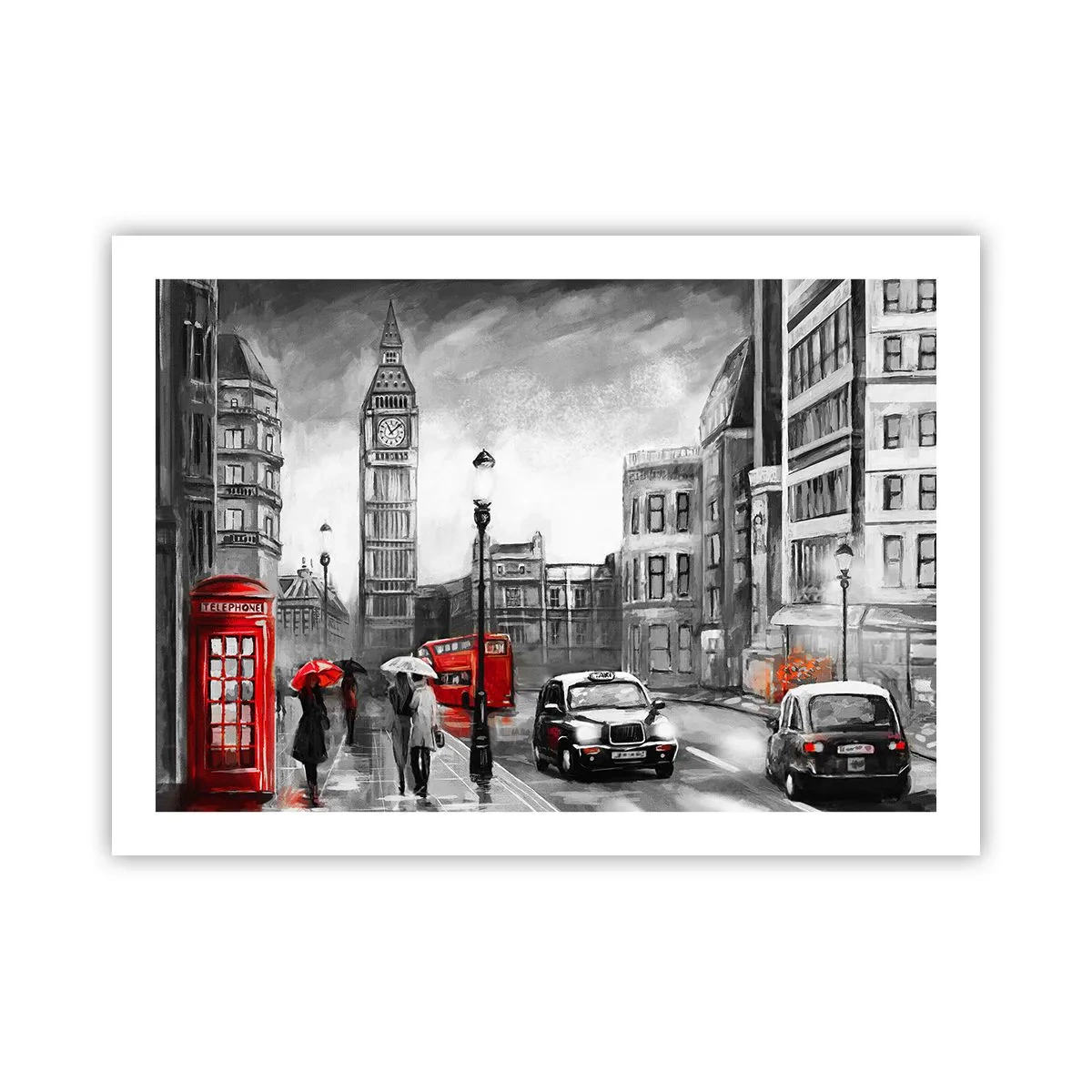 Poster - Helemaal geen grijze stad - 70x50 cm