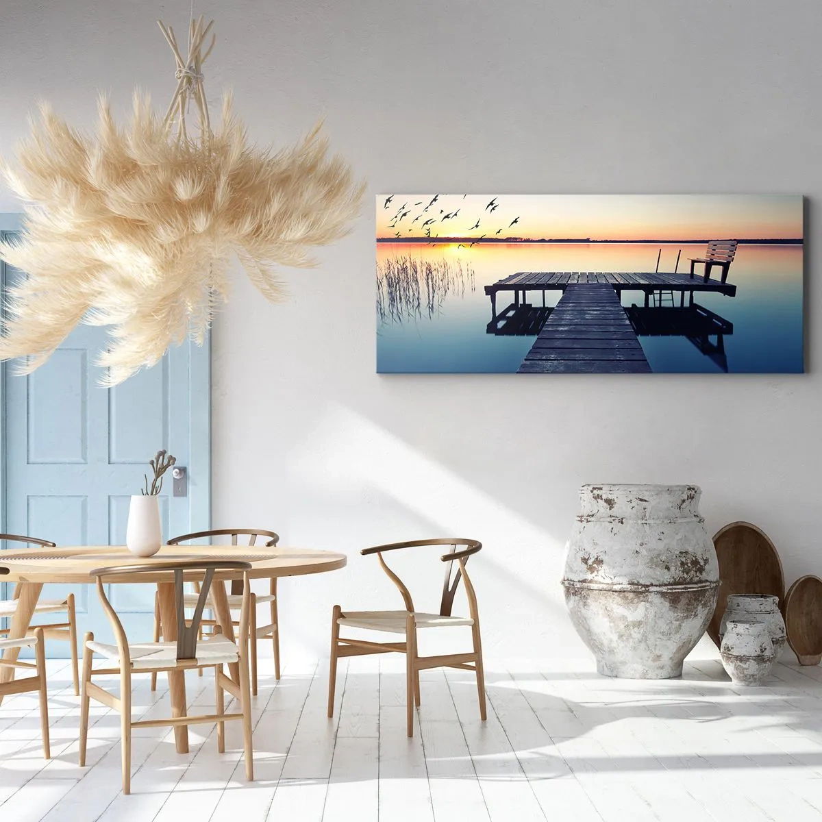 Schilderen op canvas - Dat was een goede dag - 160x50 cm