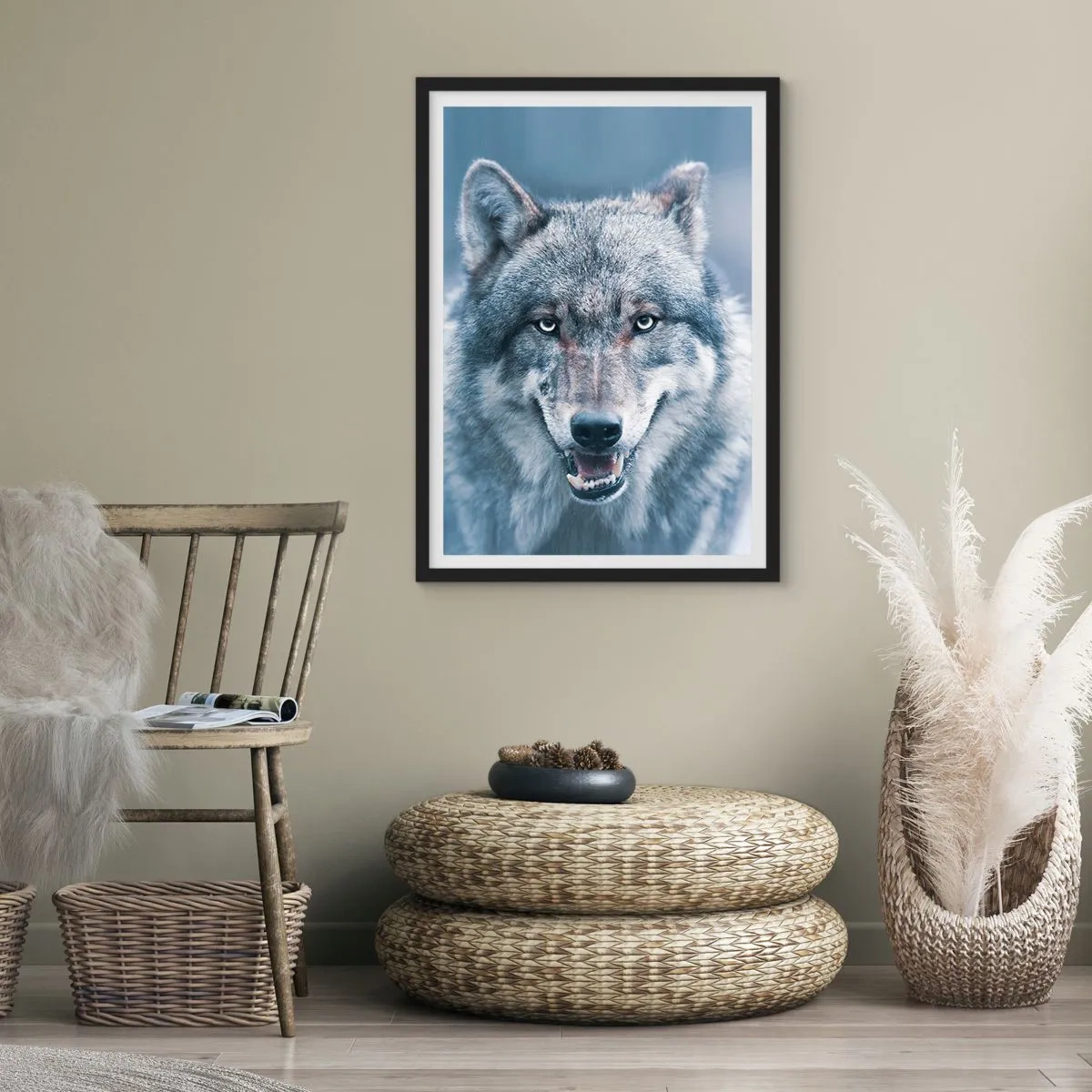 Poster in een zwarte lijst - Ga jij de uitdaging aan? - 61x91 cm