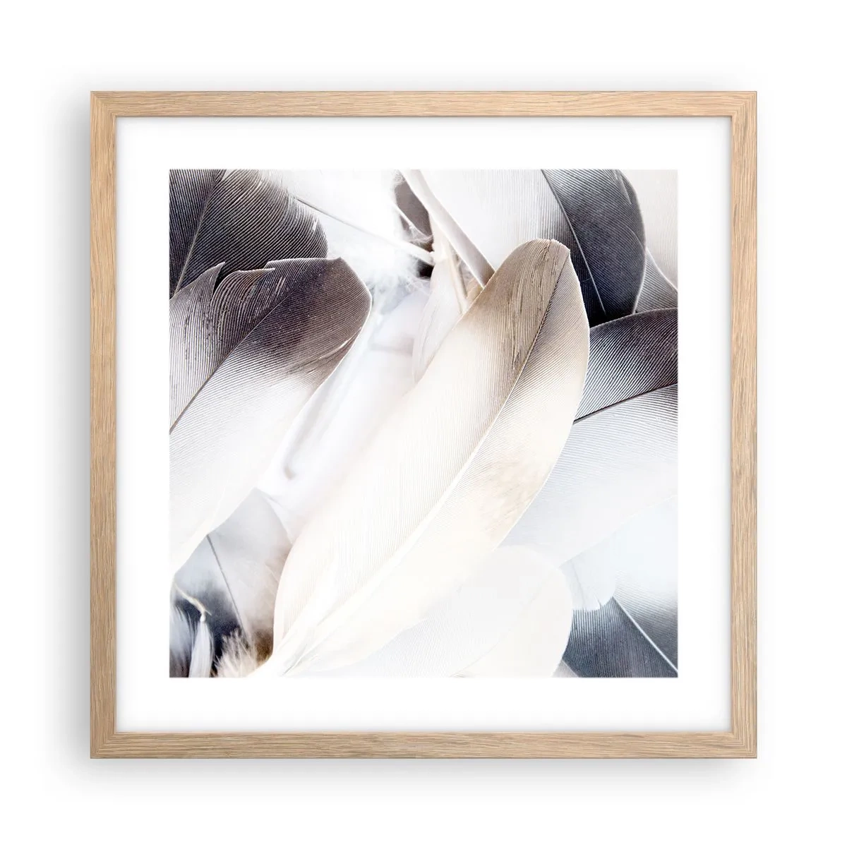 Een poster in een licht eiken lijst - Bijna engelachtig - 40x40 cm