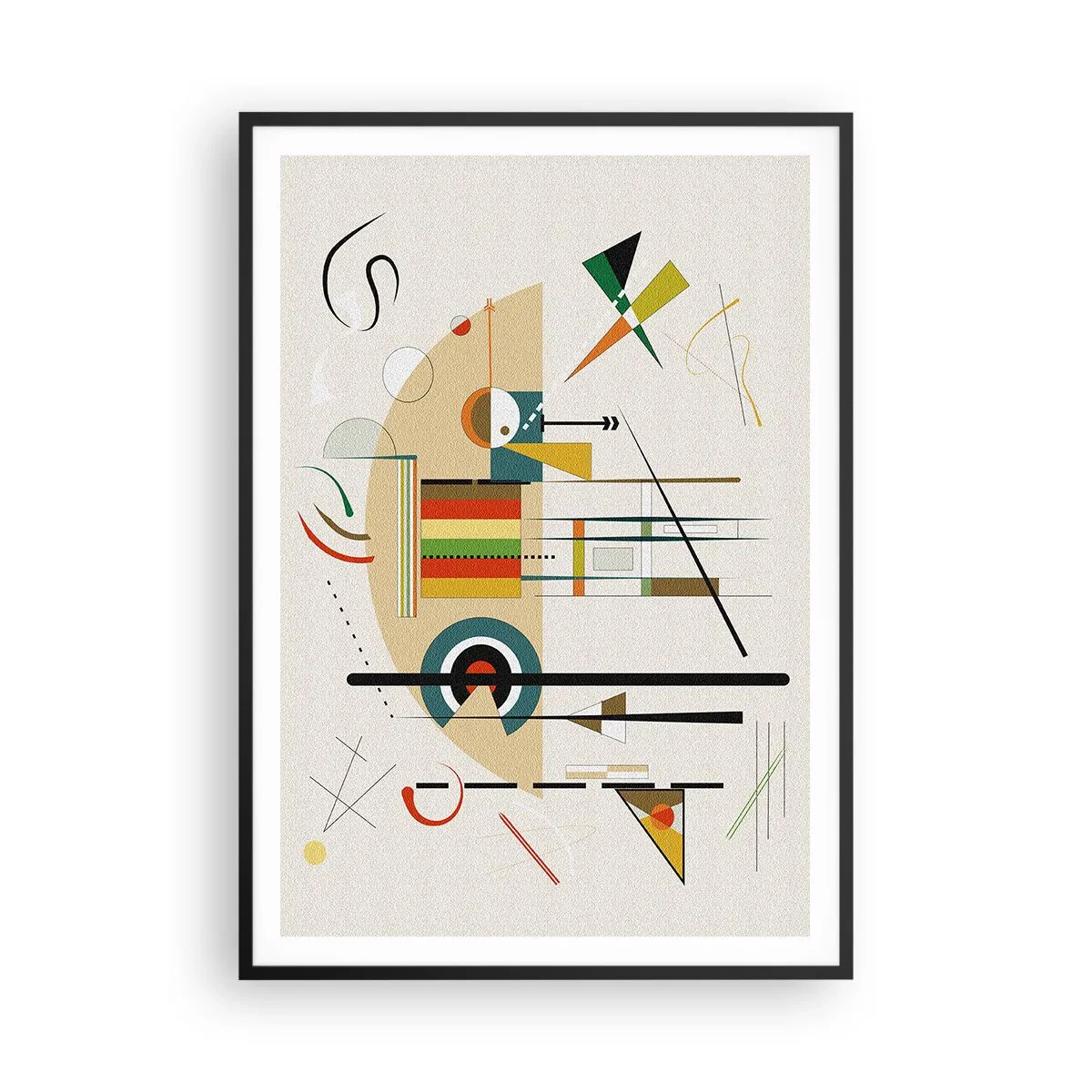 Poster in een zwarte lijst - En de wereld lacht - 70x100 cm