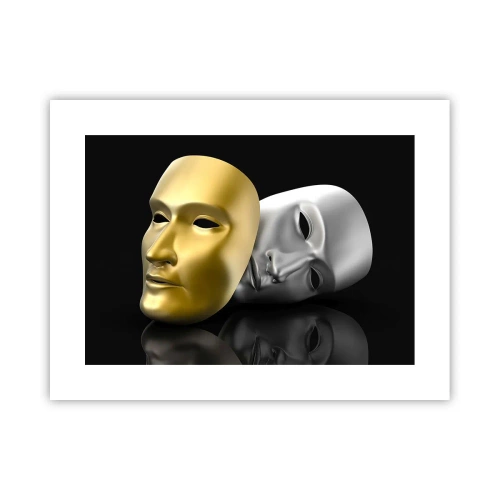 Poster - Het leven is theater - 40x30 cm