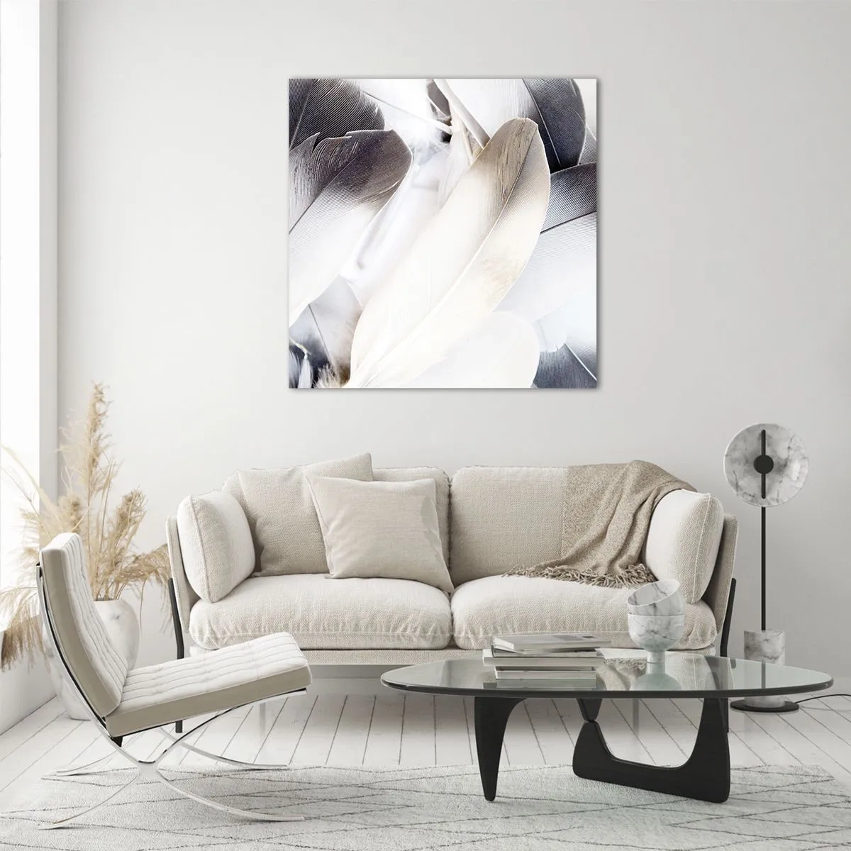 Schilderen op glas - Bijna engelachtig - 70x70 cm