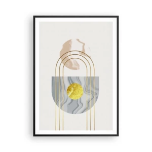 Poster in een zwarte lijst - Helderheid en schittering - 70x100 cm