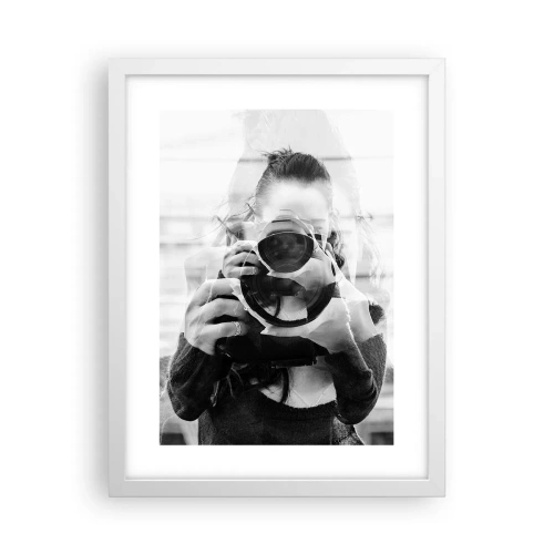 Poster in een witte lijst - Maker en materiaal - 30x40 cm