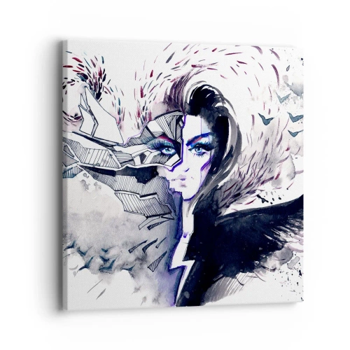 Schilderen op canvas - Demonisch en mooi - 40x40 cm