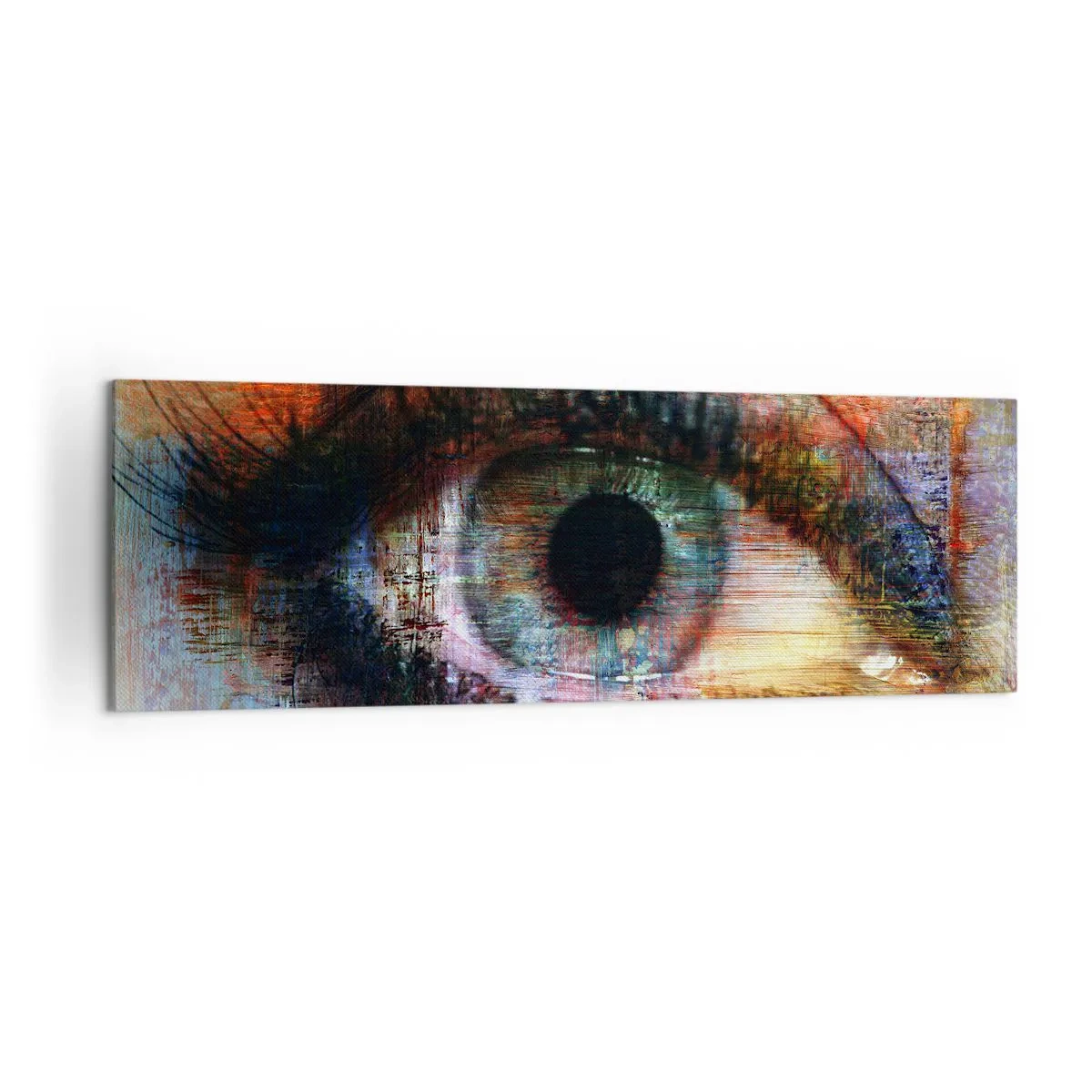 Schilderen op canvas - Je kunt in de ziel kijken - 160x50 cm