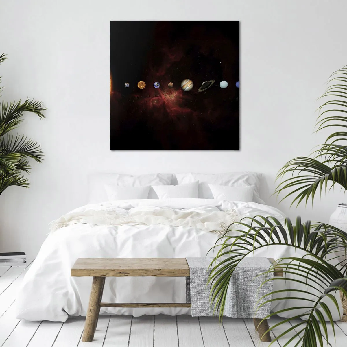 Schilderen op canvas - Onze buurt - 60x60 cm