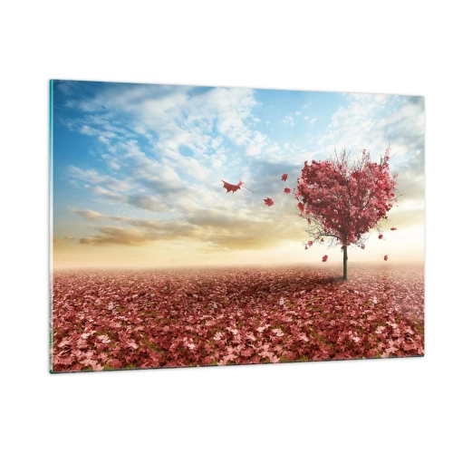 Schilderen op glas - Word ook verliefd - 120x80 cm