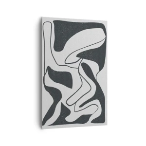 Schilderen op canvas - Abstract doolhofplezier - 80x120 cm