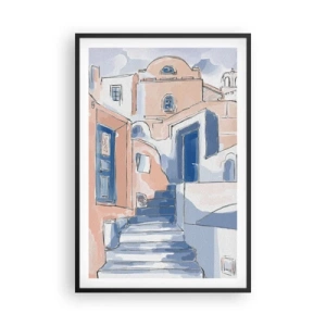 Poster in een zwarte lijst - Exotische stad - 61x91 cm